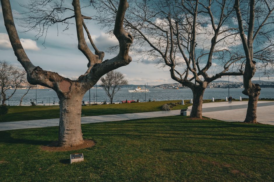 Karaköy waterfront in spring sunlight