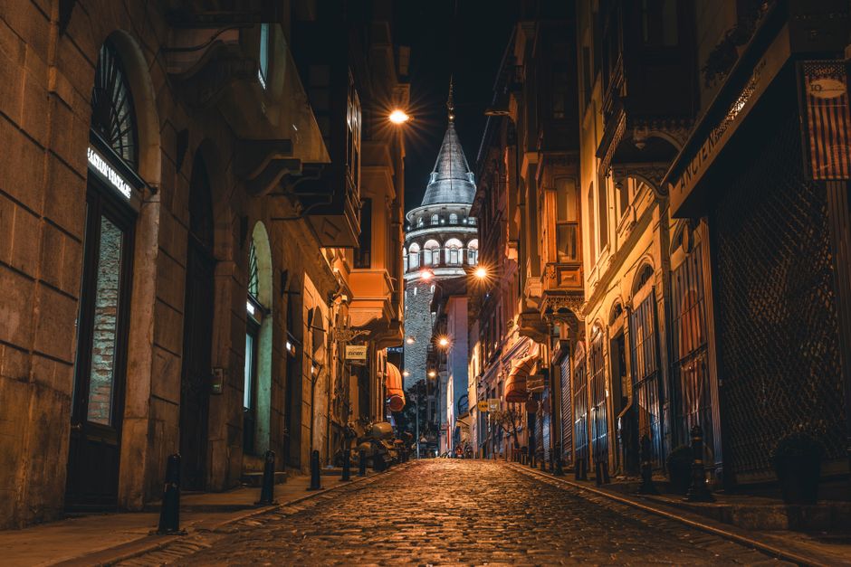 View of Galata Tower from Cihangir street